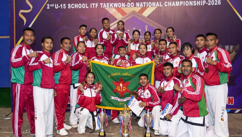 आइटिएफ तेक्वान्दो राष्ट्रिय प्रतियोगितामा आर्मी टिम च्याम्पियन