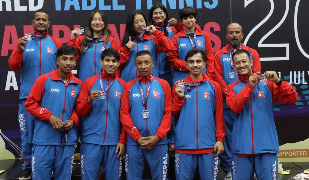 विश्व टिम टेबलटेनिसका लागि भारतको दुबै टोली छनोट