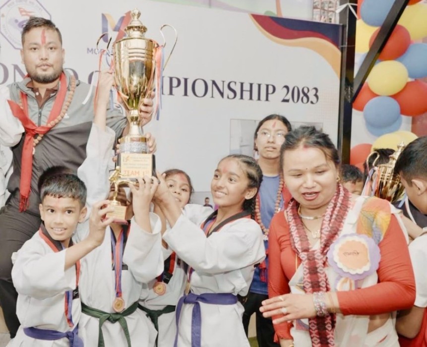 मोरल तेक्वान्दोमा हिमशिखर टिम च्याम्पियन