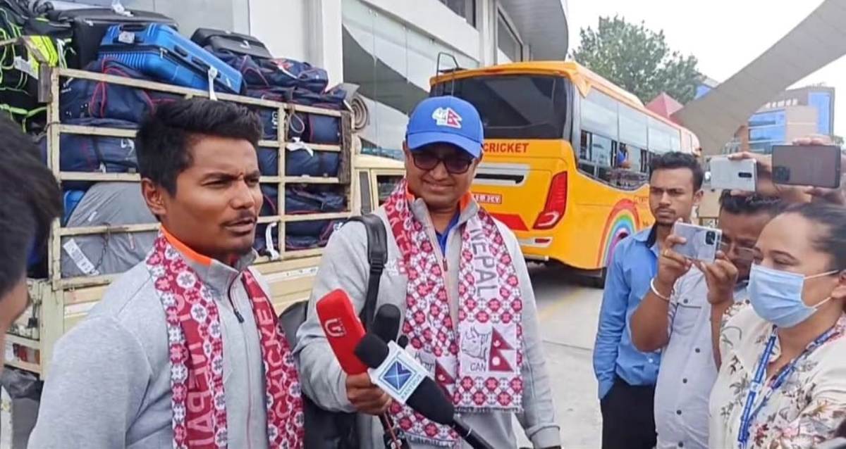 नेपाली राष्ट्रिय क्रिकेट टिम विश्वकप छनोट खेलेर स्वदेश फिर्ता