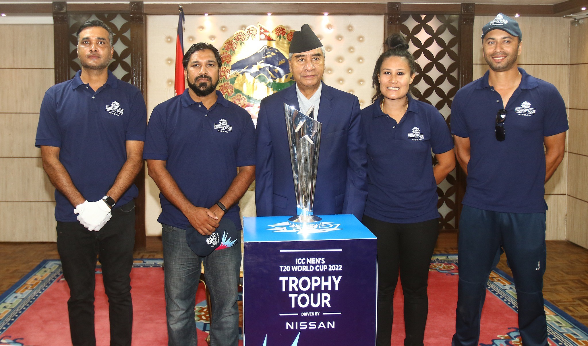 आईसीसी विश्वकप ट्रफी नेपालमा