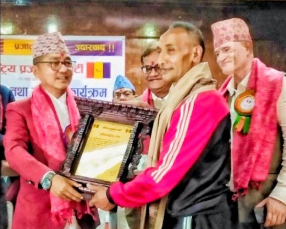 नेपाललाई ६५ वर्षमा अन्तराष्ट्रीय पदक दिलाउने शाही सम्मानित