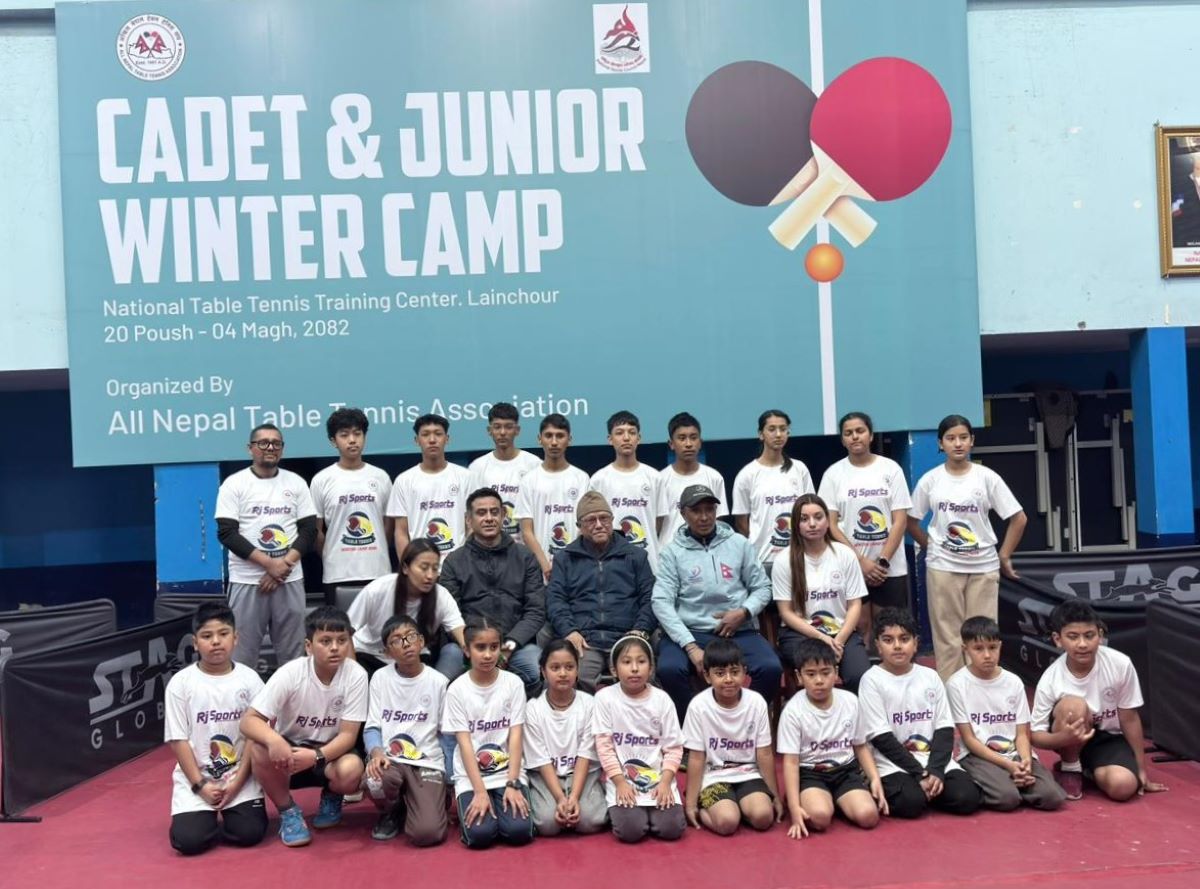 टेबलटेनिसको विन्टर क्याम्प सम्पन्न