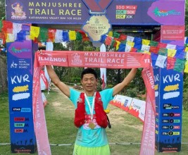 अर्जुन कुलूङ र आङ फुर्बालाई मञ्जुश्री ट्रेल रेसको उपाधि