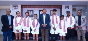 भियतनाम जाने टेनिस टोलीको बिदाइ