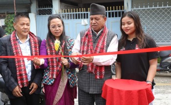 करिब २ रोपनी क्षेत्रफलमा निर्मित गोल्फुटार सेमी इन्डोर बास्केटबल हलको उद्घाटन