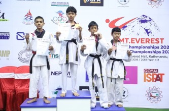 माउन्ट एभरेष्ट तेक्वान्दोमा केनिशलाई स्वर्ण