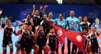 एसियाली खेलकुदमा महिला कबड्डी तर्फ नेपाल कास्यपदक नजिक