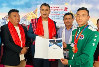 हाप्किडोमा पदक विजेता नेपाली खेलाडीहरूलाई सम्मान