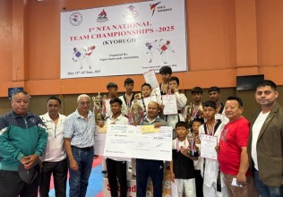 दाङको अल्फा तेक्वान्दो डोजाङलाई उपाधि