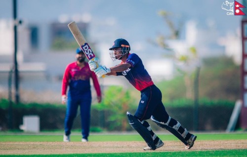 कप्तान रोहितको शतकमा नेपालले युएईलाई दियो २३४ रनको लक्ष्य