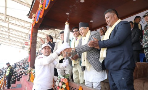 सभामुख घिमिरेद्वारा किन्डर ओलम्पिकको उद्घाटन