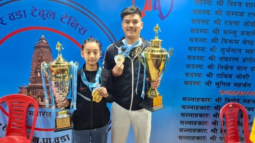 विपुल र अर्सना मेयर कप टेबलटेनिसमा च्याम्पियन