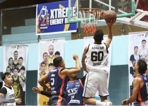 हिमालयन जाभा नेशनल बास्केटबल : हाउण्ड्सााथि टाईम्सको रोमाञ्चक जित