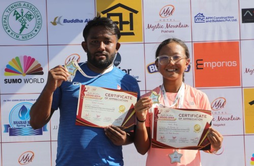 मिस्टिक माउन्टेन टेनिस : प्रदीप र शिभाली च्याम्पियन