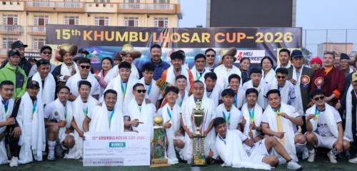 खुम्बु ल्होसार कपमा आयोजक महेन्द्र ज्योति च्याम्पियन