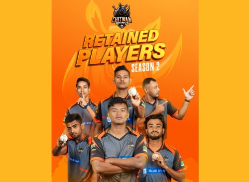 चितवन राइनोजले गर्यो रिटेन र रिलीज खेलाडीको सूची सार्वजनिक