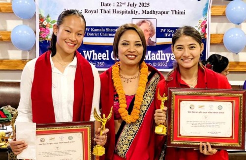 एरिका र अञ्जनालाई इनर ह्विलको सम्मान